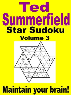cover image of Star Sudoku Puzzles. Volume 3.